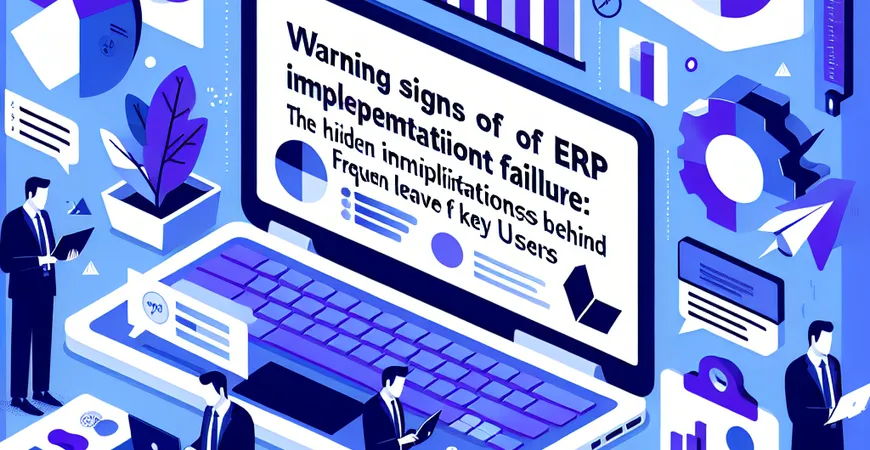 ERP 实施失败的预警信号：关键用户 “频繁请假” 的背后